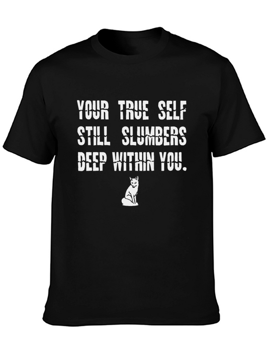True Self Slumbers Graphic T-Shirt - Black