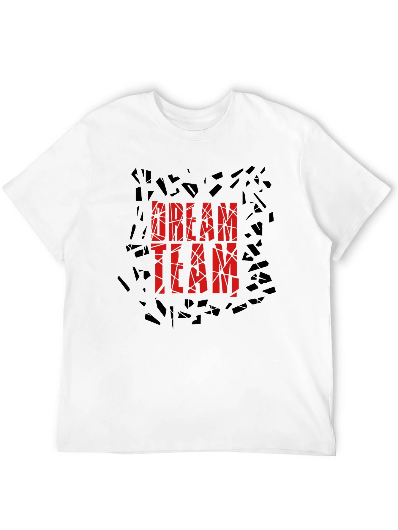 Dream Team Graphic Print Black T-Shirt