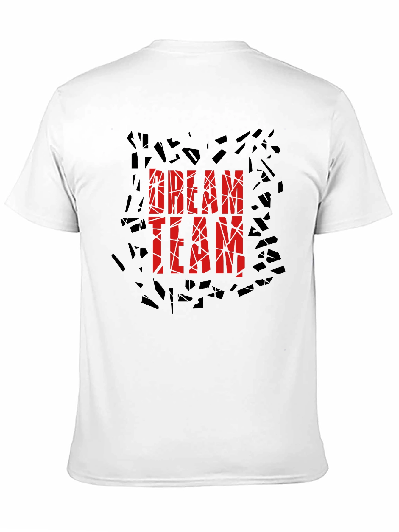 Dream Team Graphic Print Black T-Shirt