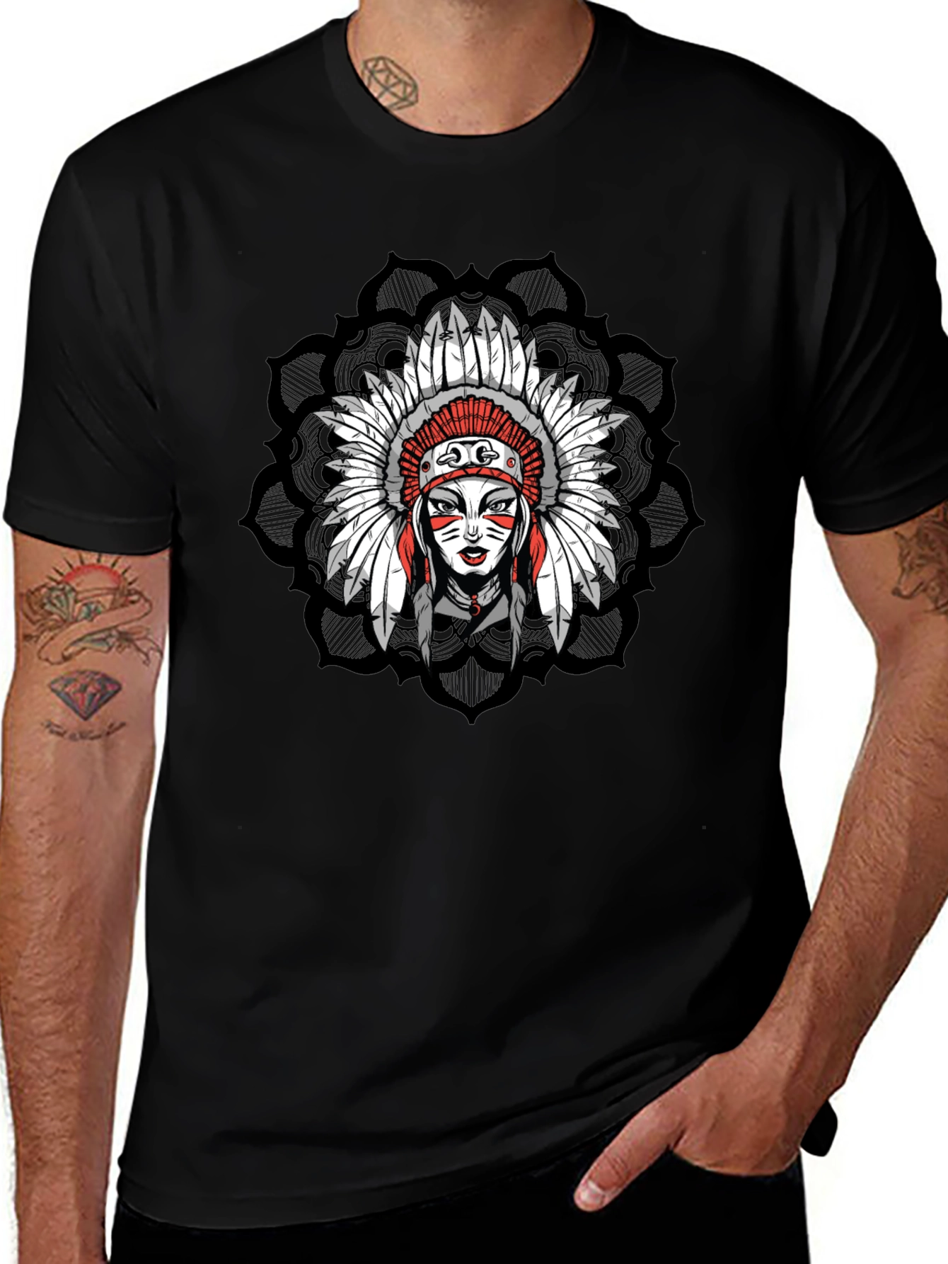 Native American Headdress T-Shirt