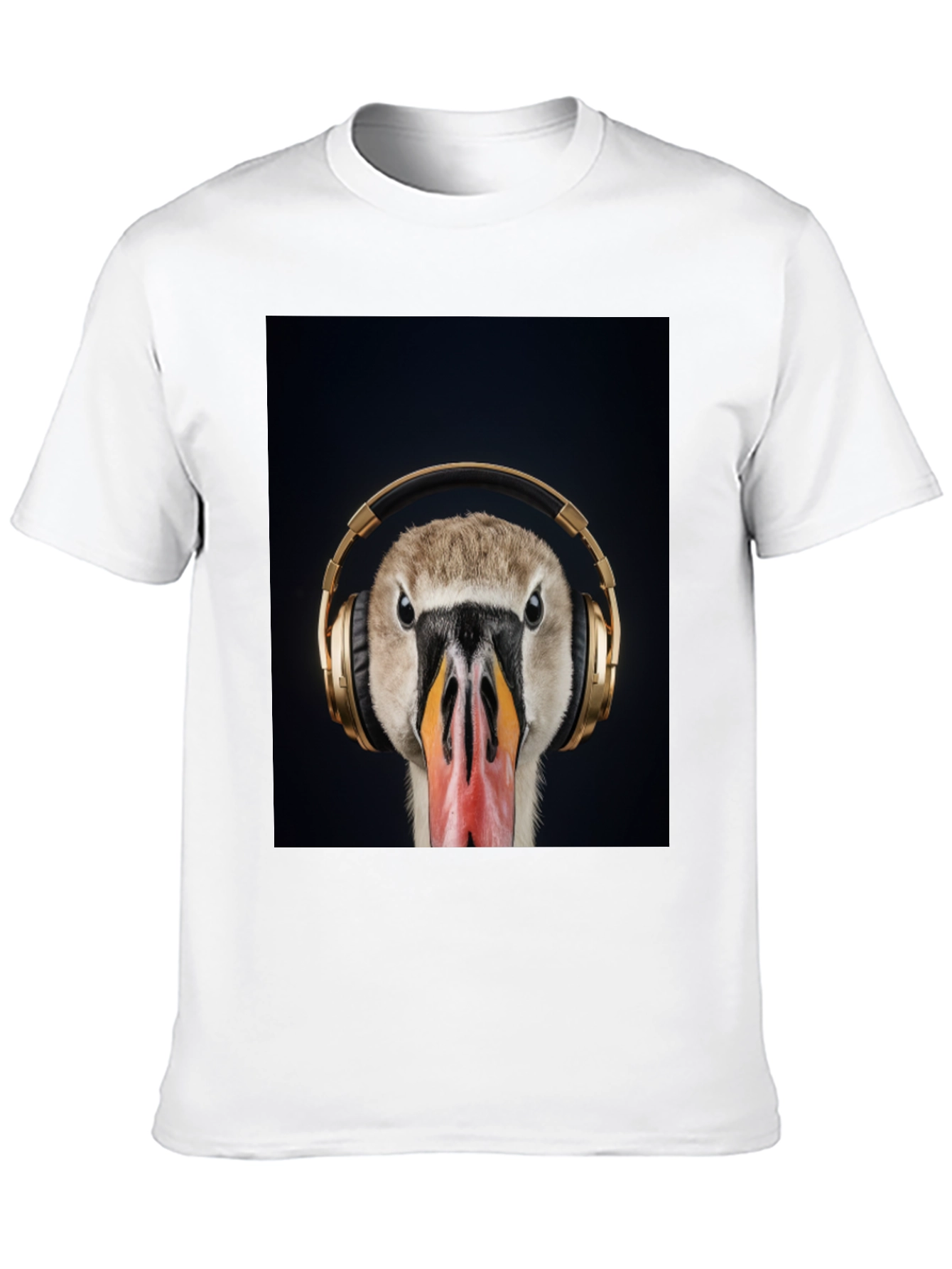Goose Headphones Graphic Tee - Music Lover Shirt