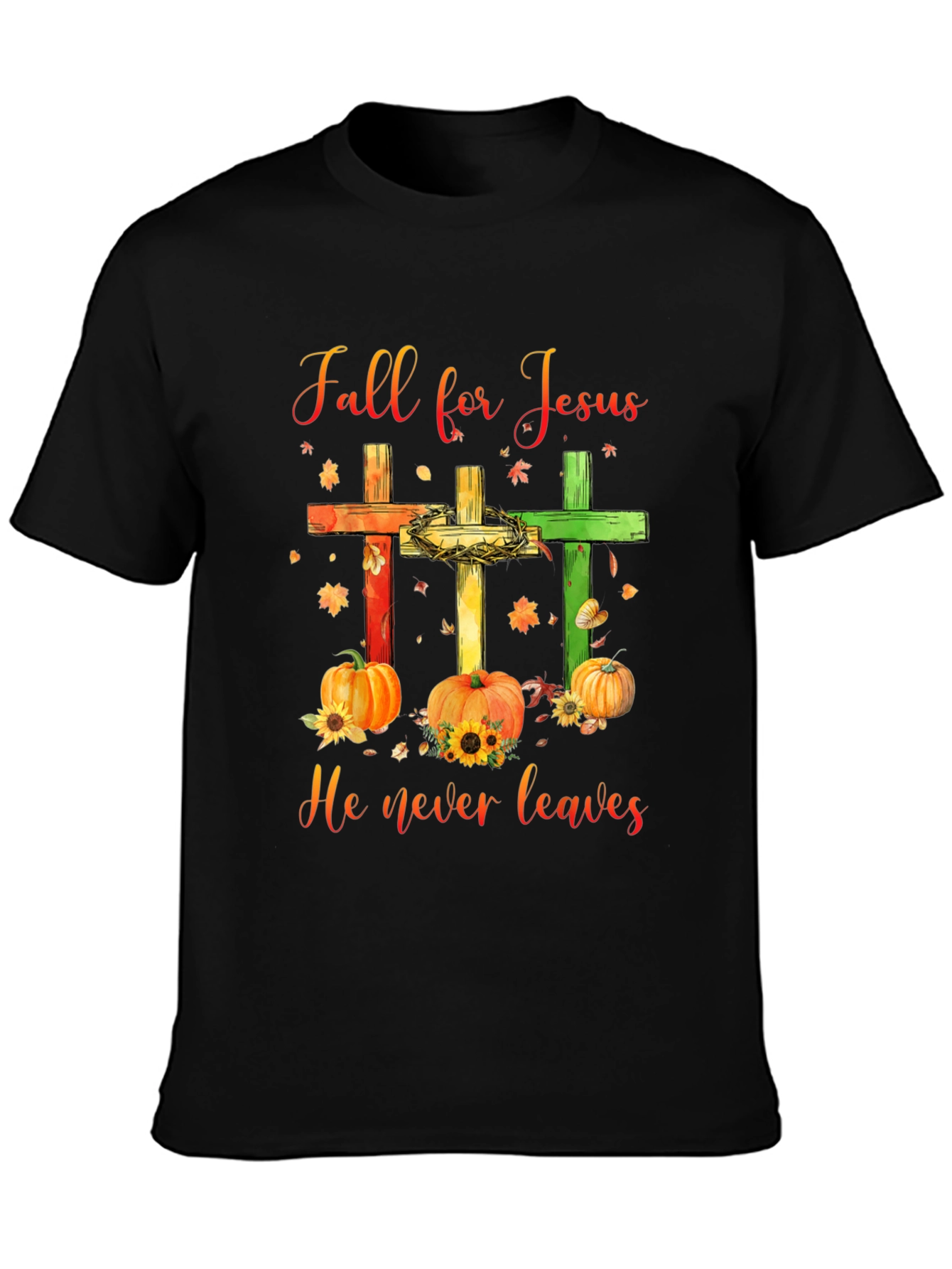 Fall for Jesus Graphic T-Shirt