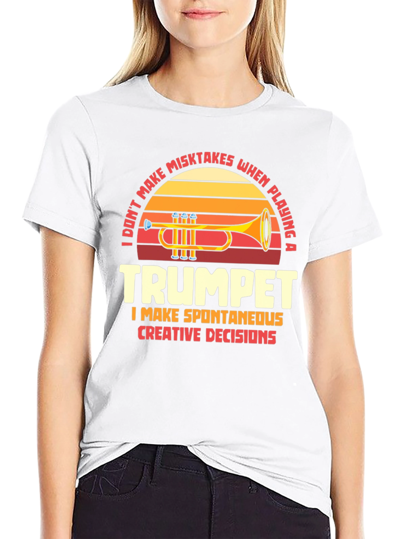 Trumpet Player Humor Graphic T-Shirt