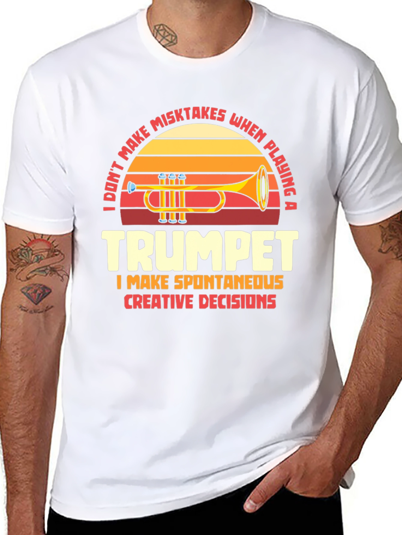 Trumpet Player Humor Graphic T-Shirt