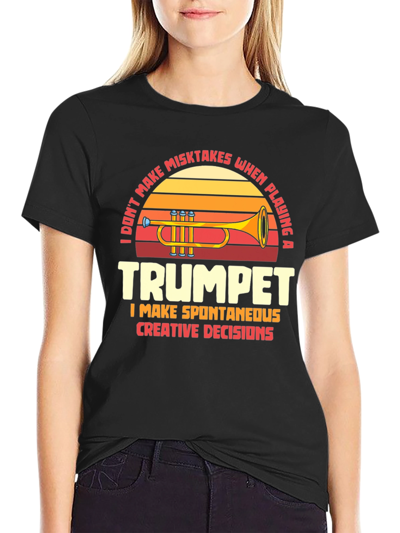 Trumpet Player Humor Graphic T-Shirt