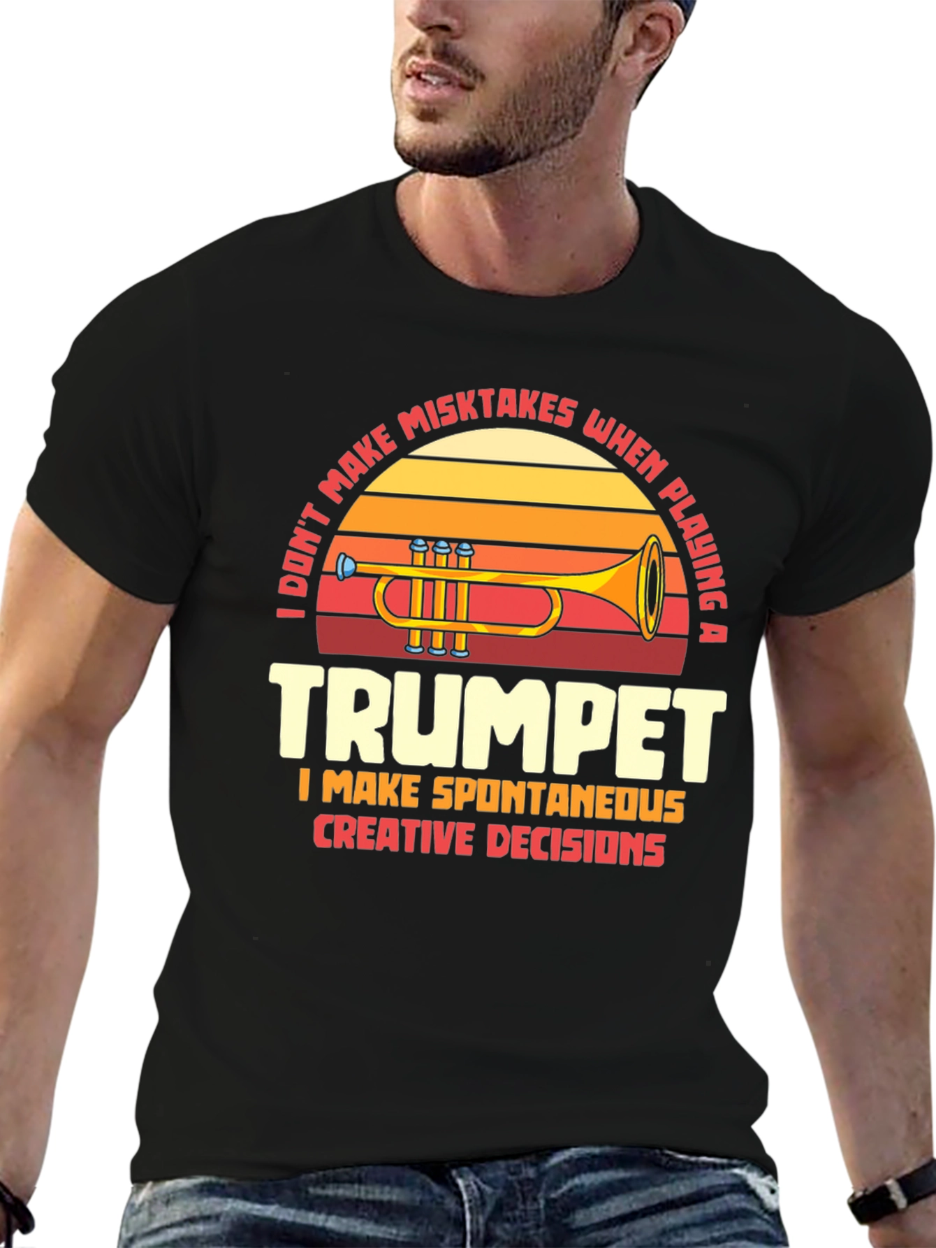 Trumpet Player Humor Graphic T-Shirt