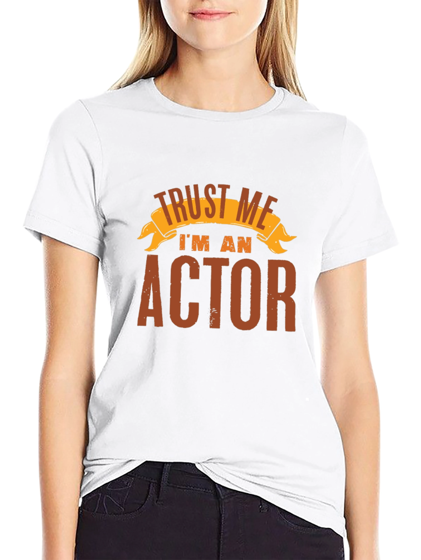 Trust Me Im an Actor - Black T-Shirt