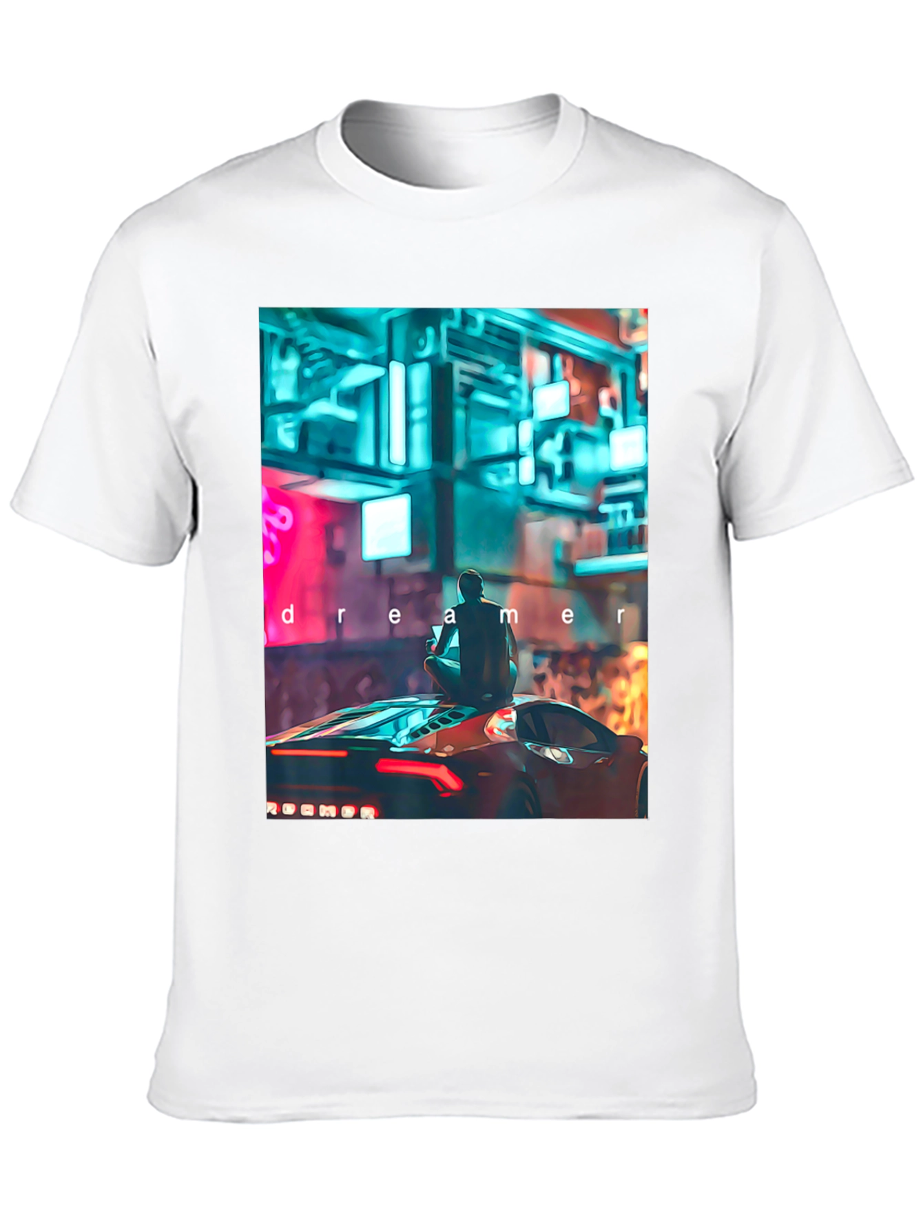 Dreamer Graphic Tee - Cyberpunk Car Design