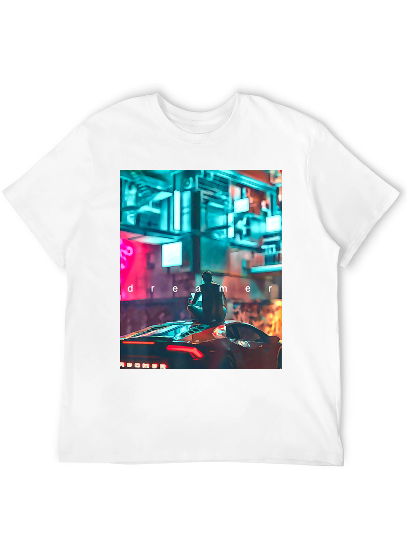 Dreamer Graphic Tee - Cyberpunk Car Design