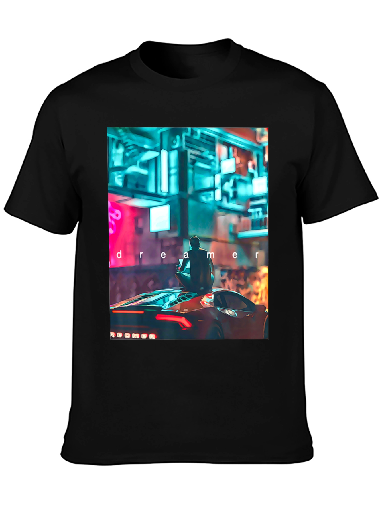 Dreamer Graphic Tee - Cyberpunk Car Design