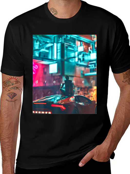 Dreamer Graphic Tee - Cyberpunk Car Design