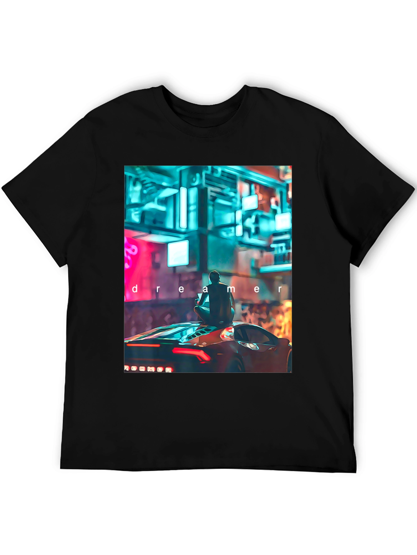 Dreamer Graphic Tee - Cyberpunk Car Design