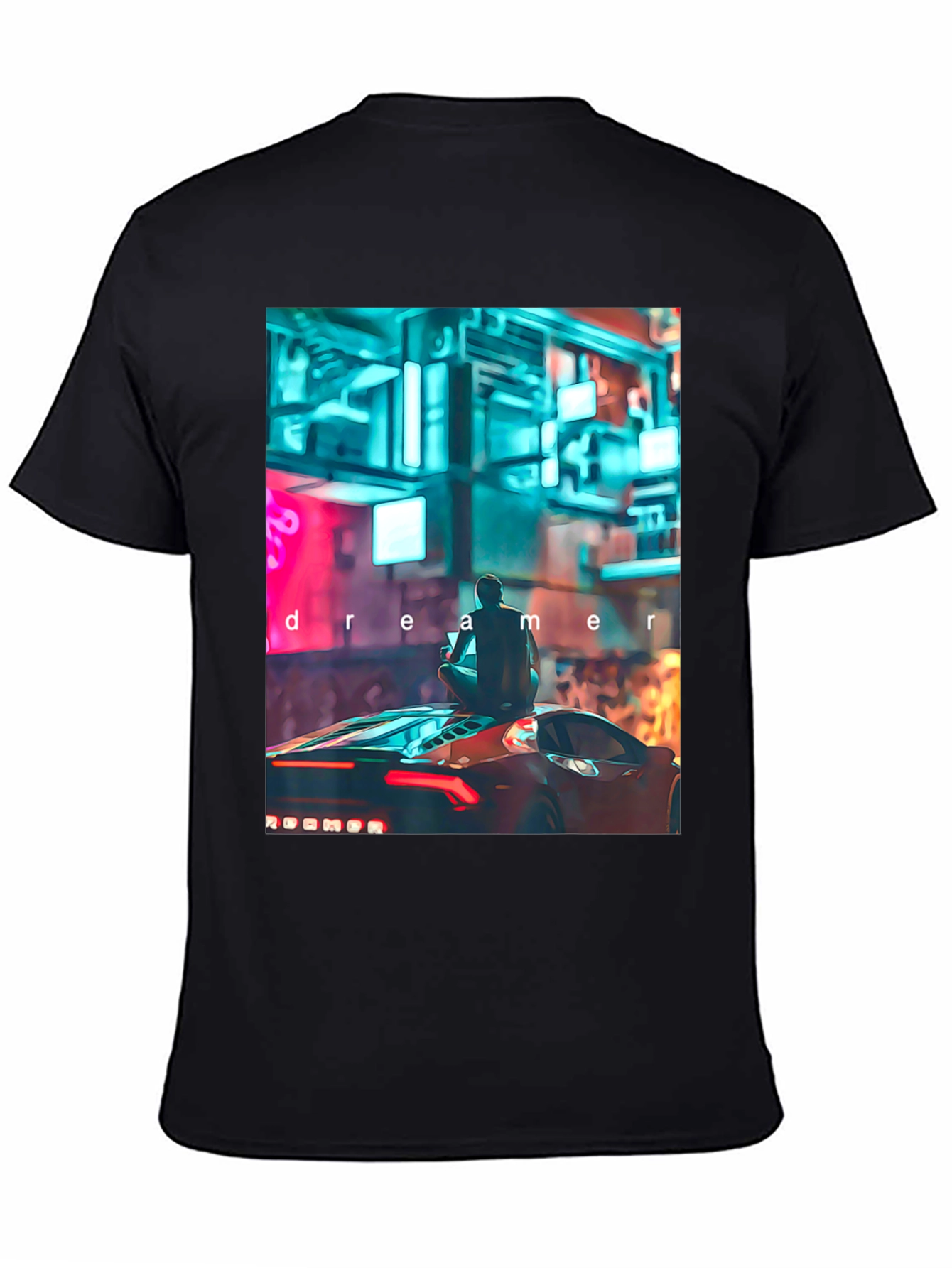 Dreamer Graphic Tee - Cyberpunk Car Design