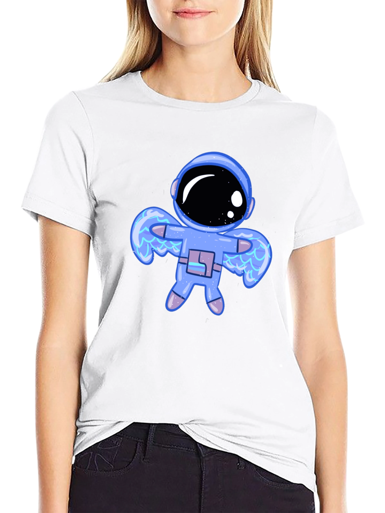 Astronaut Graphic Black T-Shirt