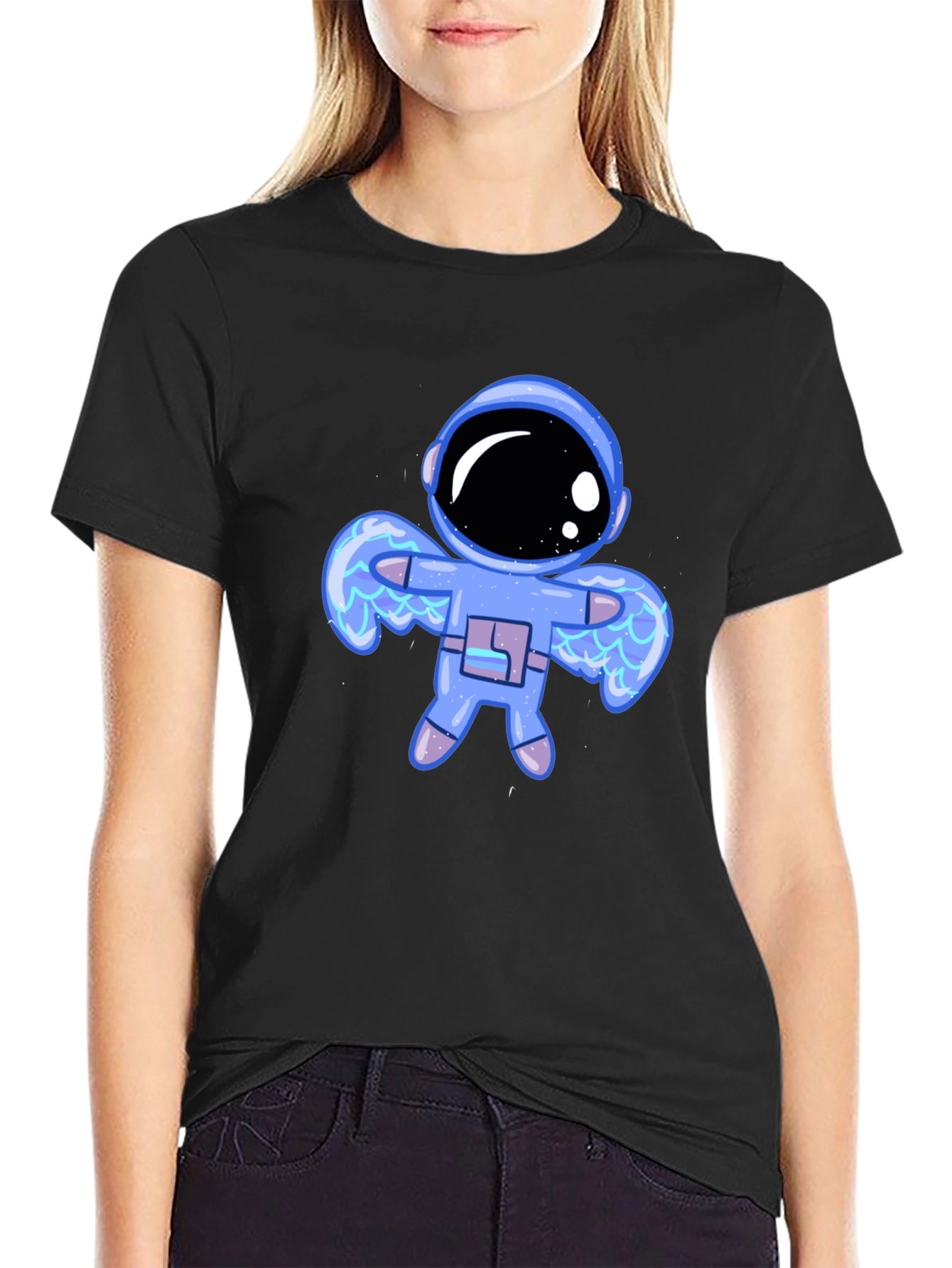 Astronaut Graphic Black T-Shirt