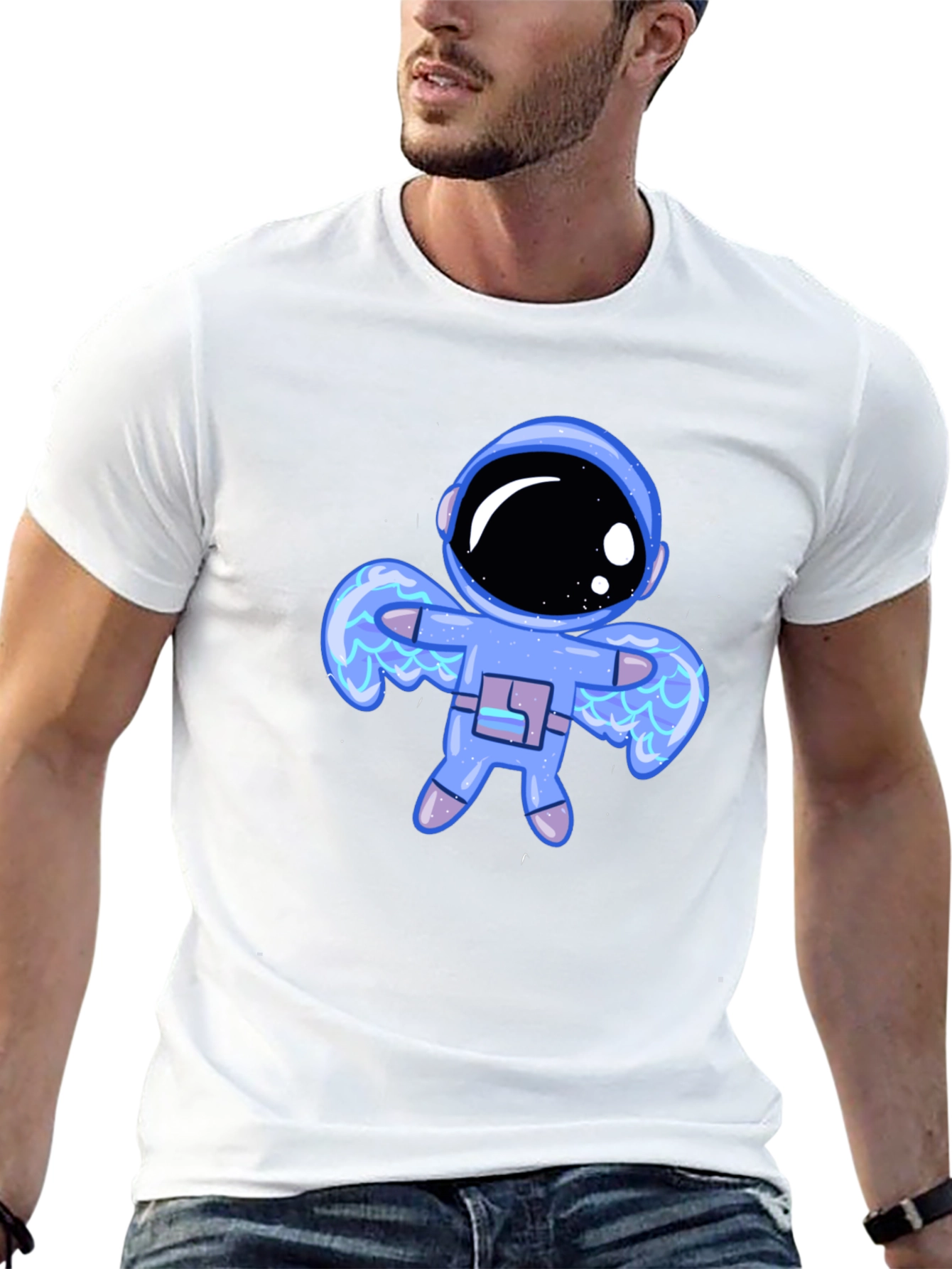 Astronaut Graphic Black T-Shirt