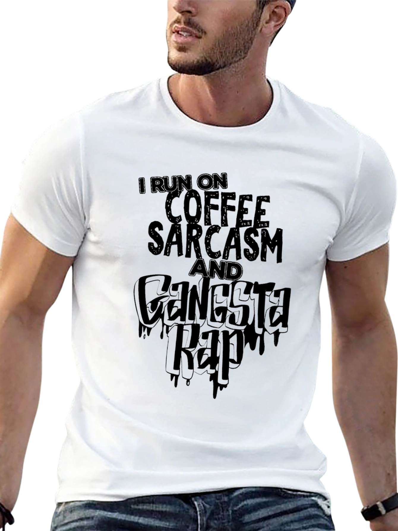 Coffee Sarcasm & Gangsta Rap T-Shirt