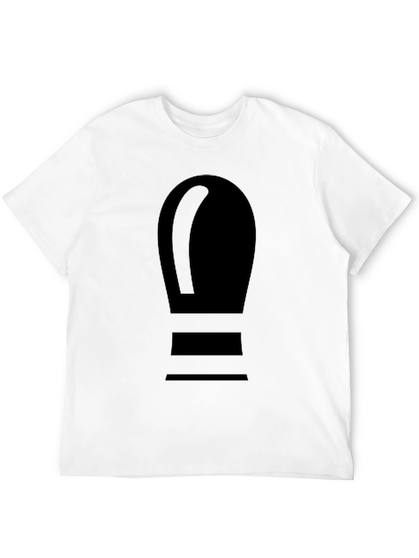 Minimalist Shoe Print Black T-Shirt