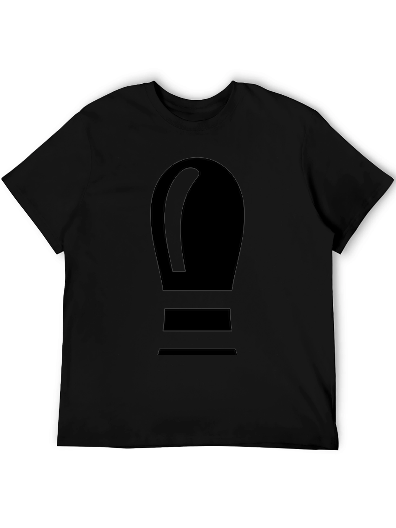 Minimalist Shoe Print Black T-Shirt
