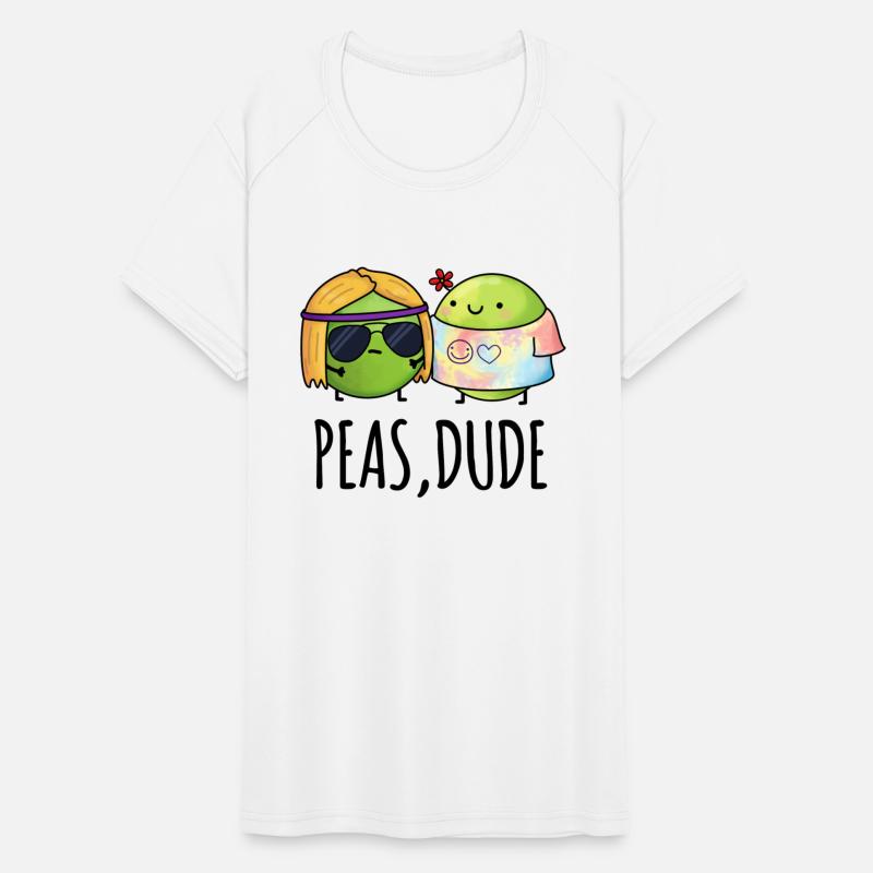 Peas Dude Funny Hippie Pea Pun