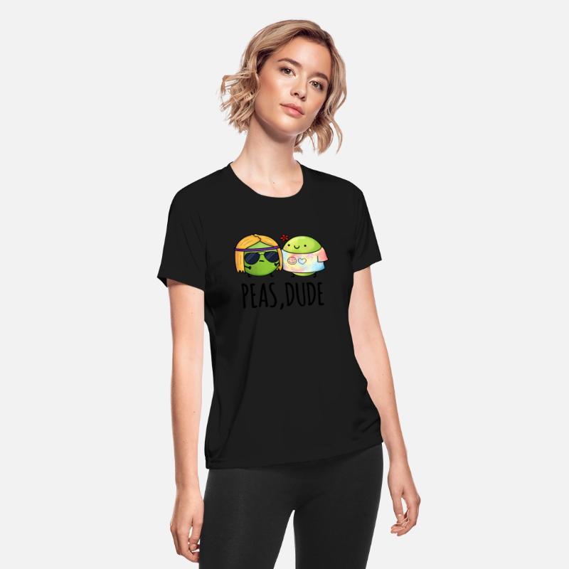 Peas Dude Funny Hippie Pea Pun