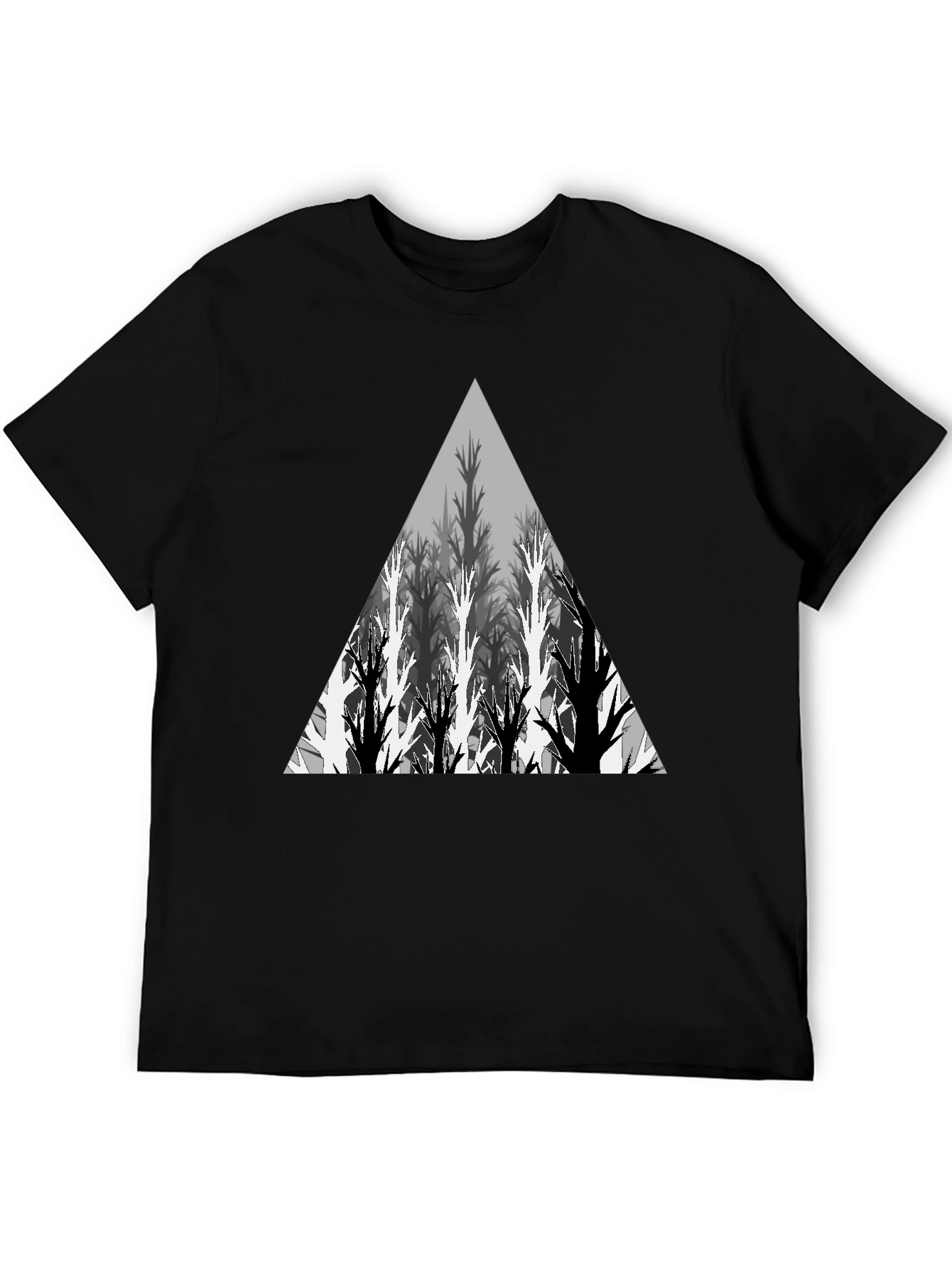 Geometric Tree Triangle Graphic Tee