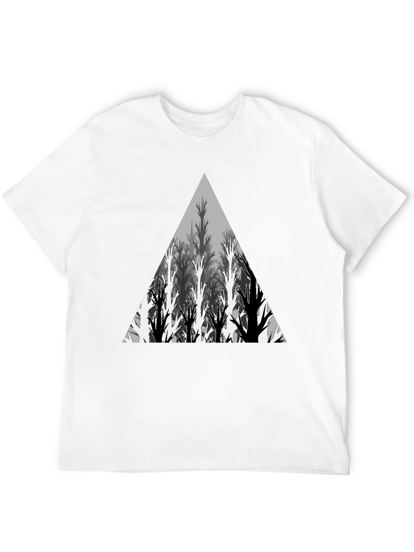 Geometric Tree Triangle Graphic Tee