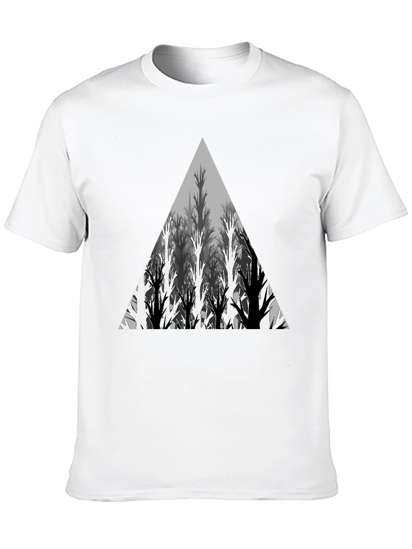Geometric Tree Triangle Graphic Tee