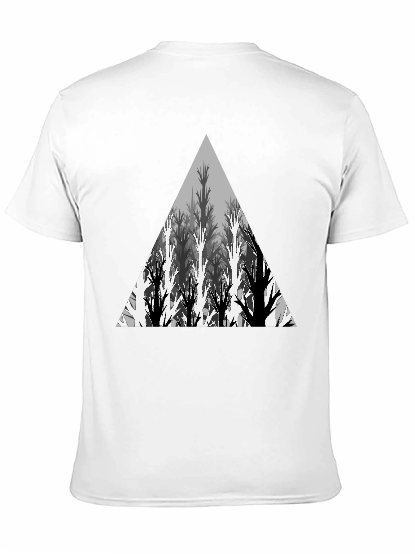 Geometric Tree Triangle Graphic Tee