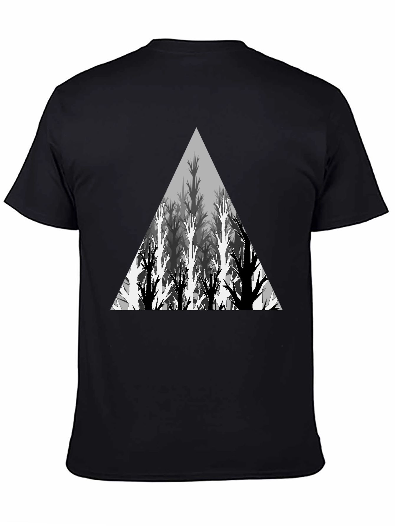 Geometric Tree Triangle Graphic Tee