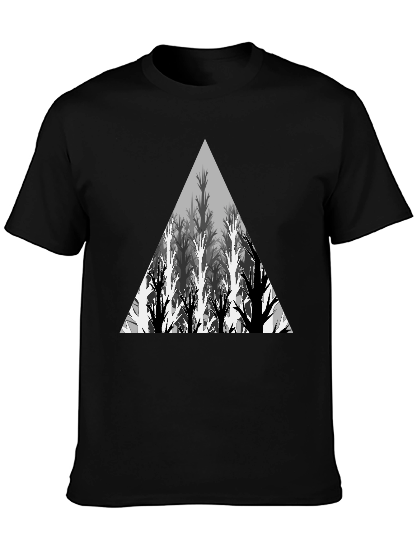 Geometric Tree Triangle Graphic Tee