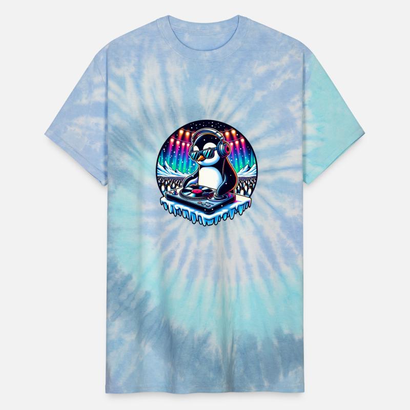 Penguin DJ Party Vibes with Headphones