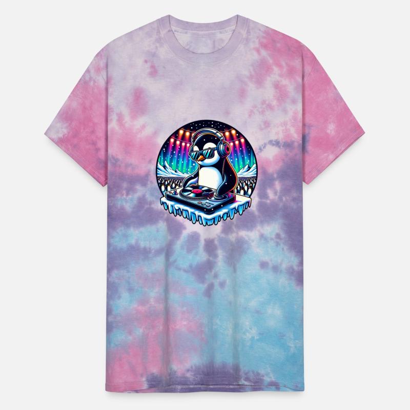 Penguin DJ Party Vibes with Headphones