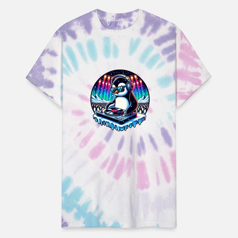 Penguin DJ Party Vibes with Headphones