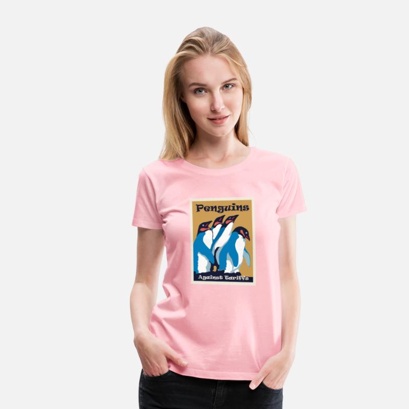 Penguins Against Tariffs (poster-style)