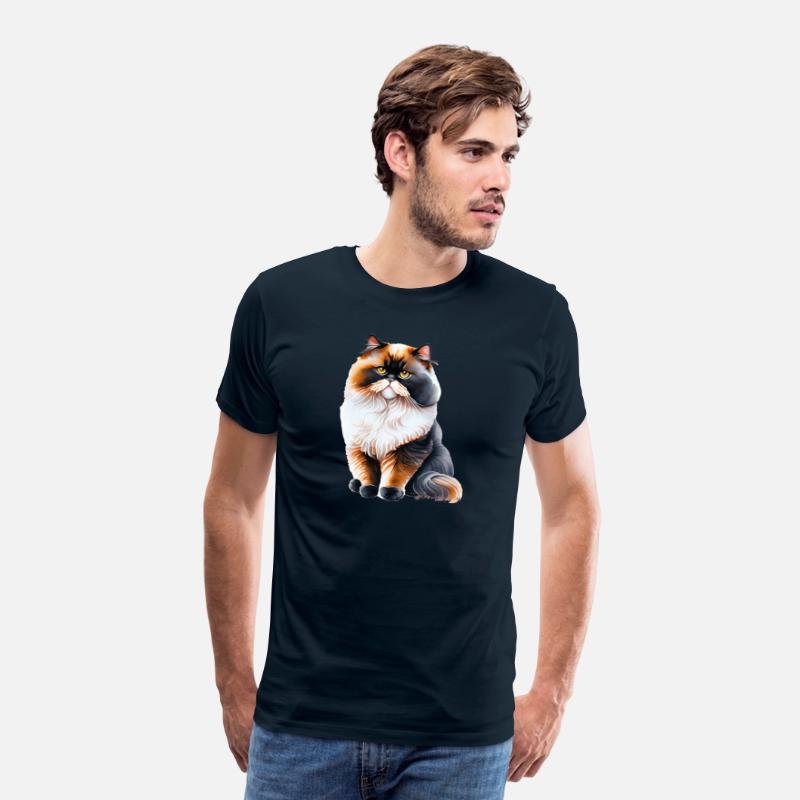 Persian Cat - Black, White, and Orange