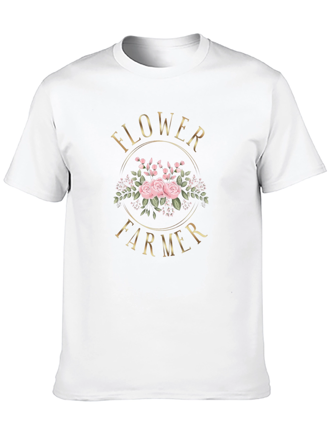 Flower Farmer Graphic T-Shirt - Floral Design