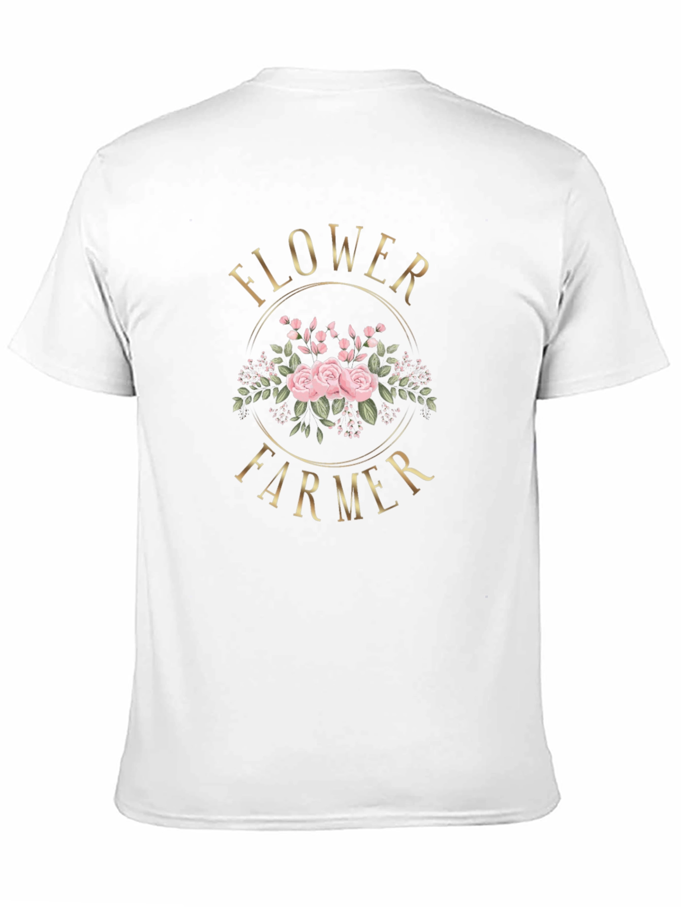 Flower Farmer Graphic T-Shirt - Floral Design