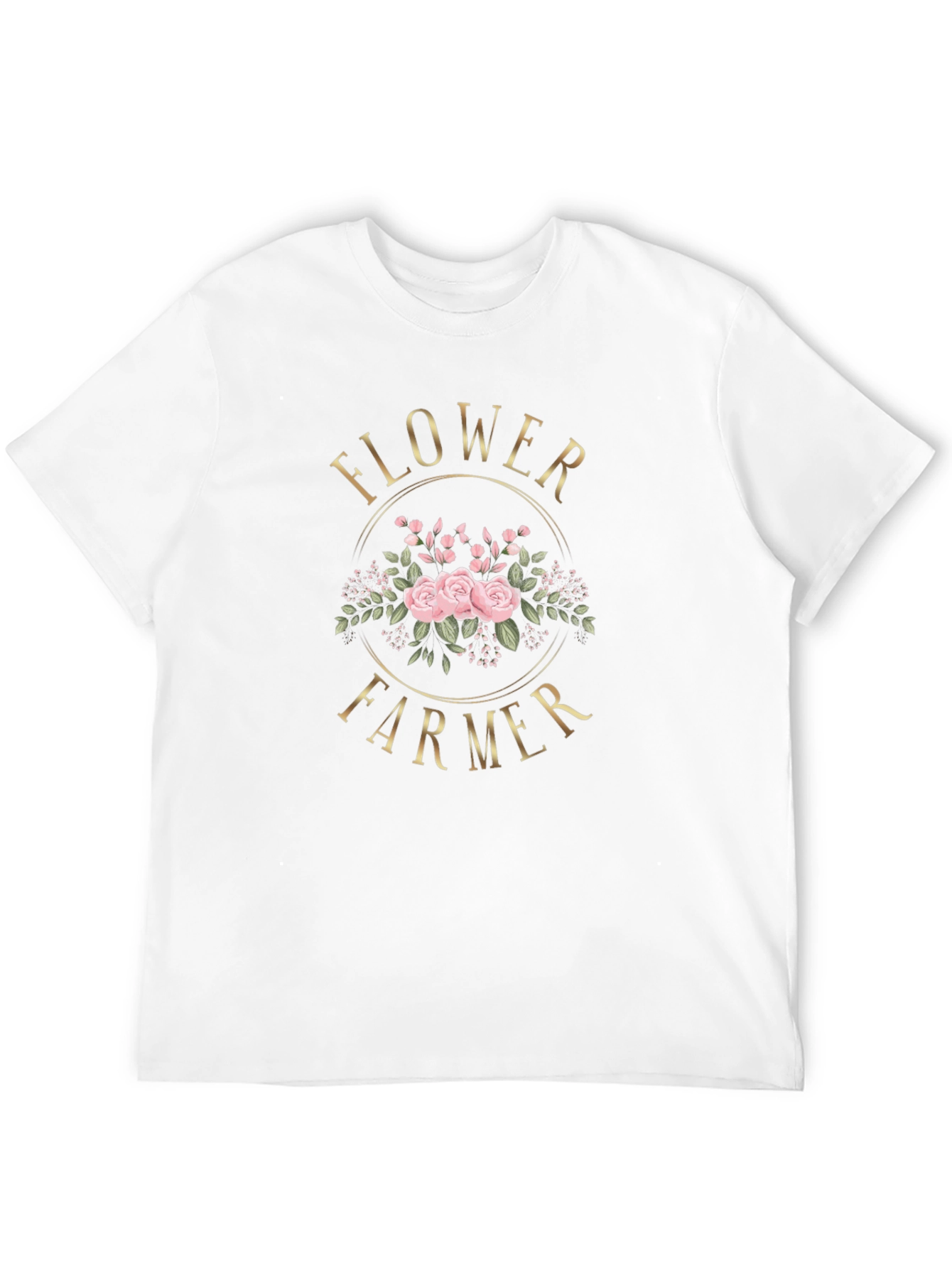 Flower Farmer Graphic T-Shirt - Floral Design
