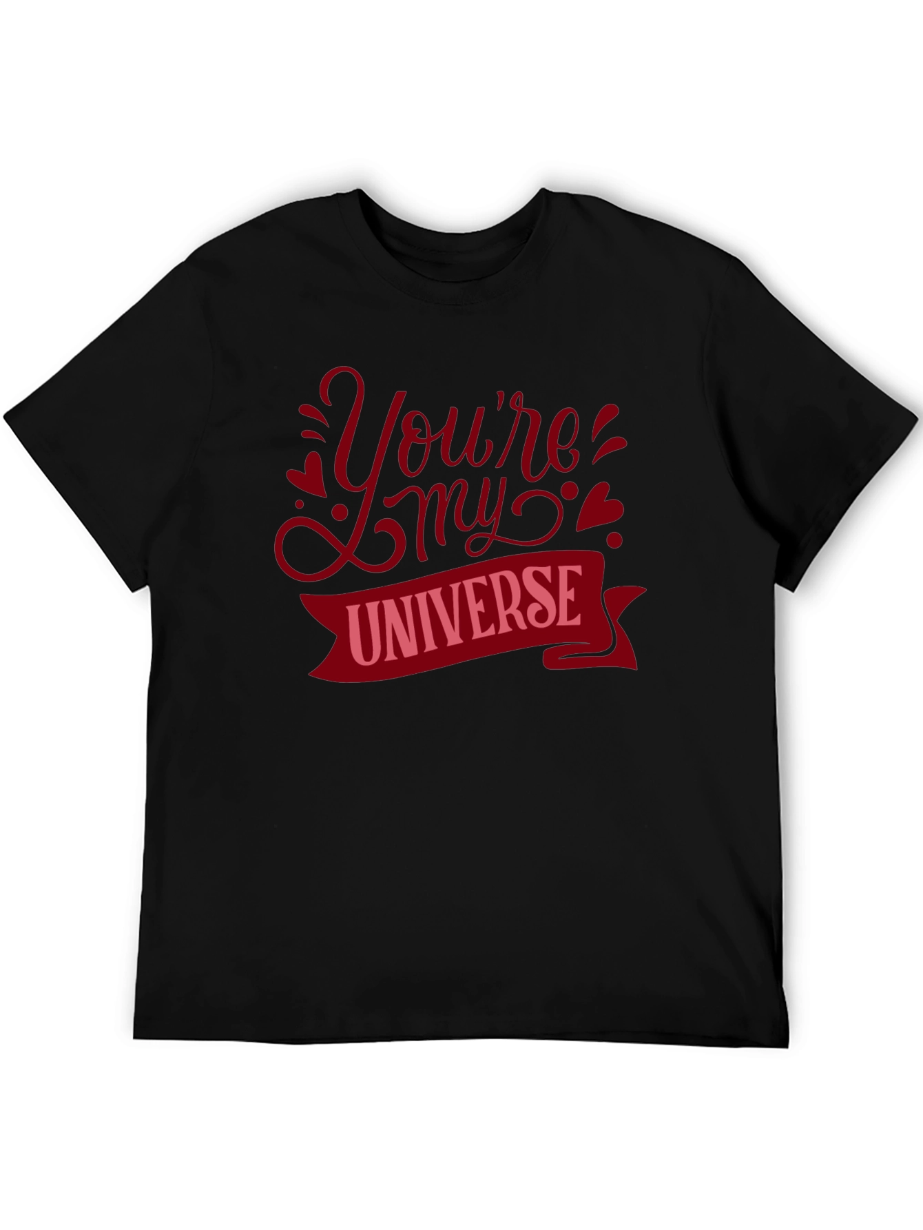 Youre My Universe Graphic Tee - Romantic Black T-Shirt