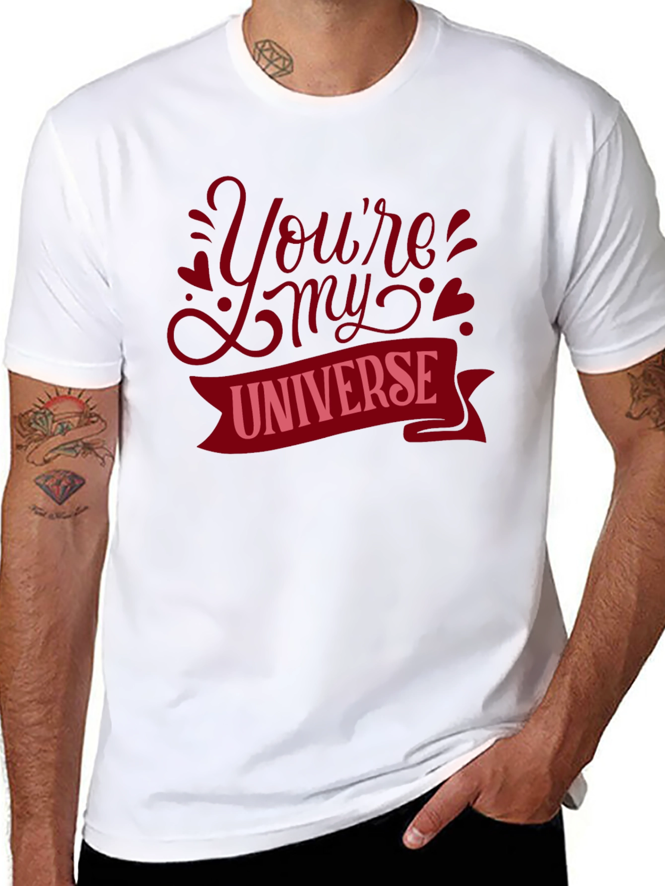 Youre My Universe Graphic Tee - Romantic Black T-Shirt