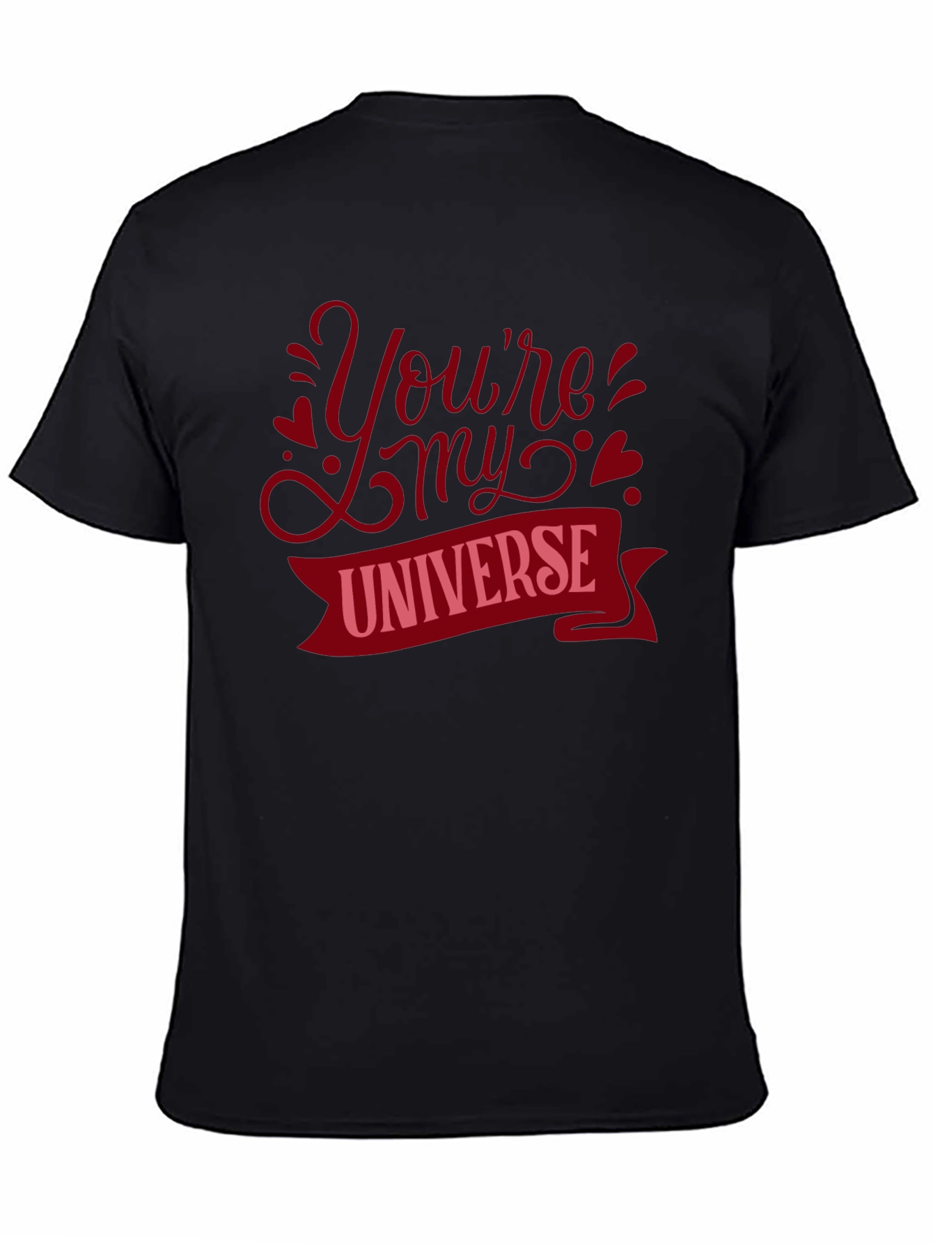 Youre My Universe Graphic Tee - Romantic Black T-Shirt