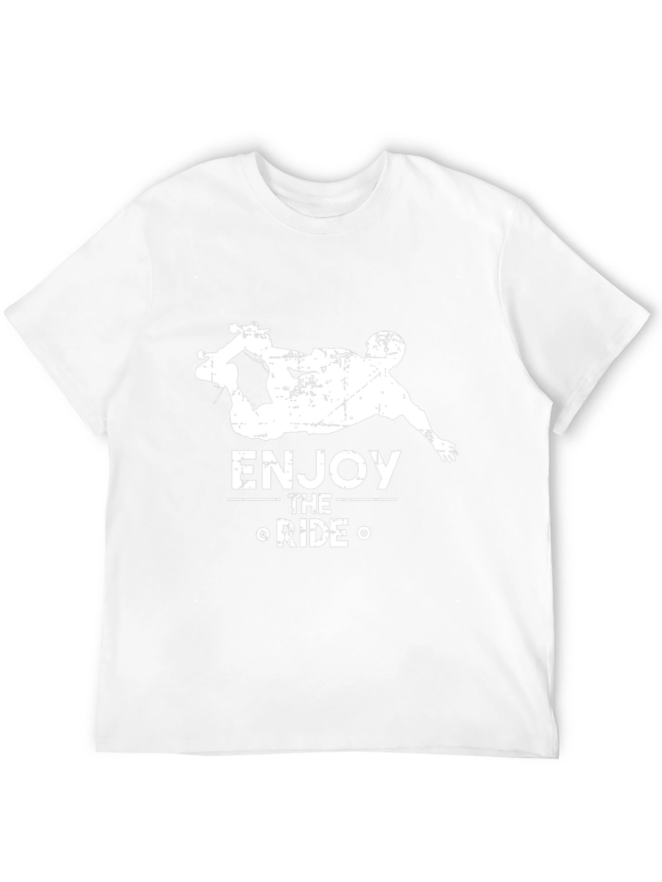 Enjoy The Ride Skateboarder Graphic Tee - Black