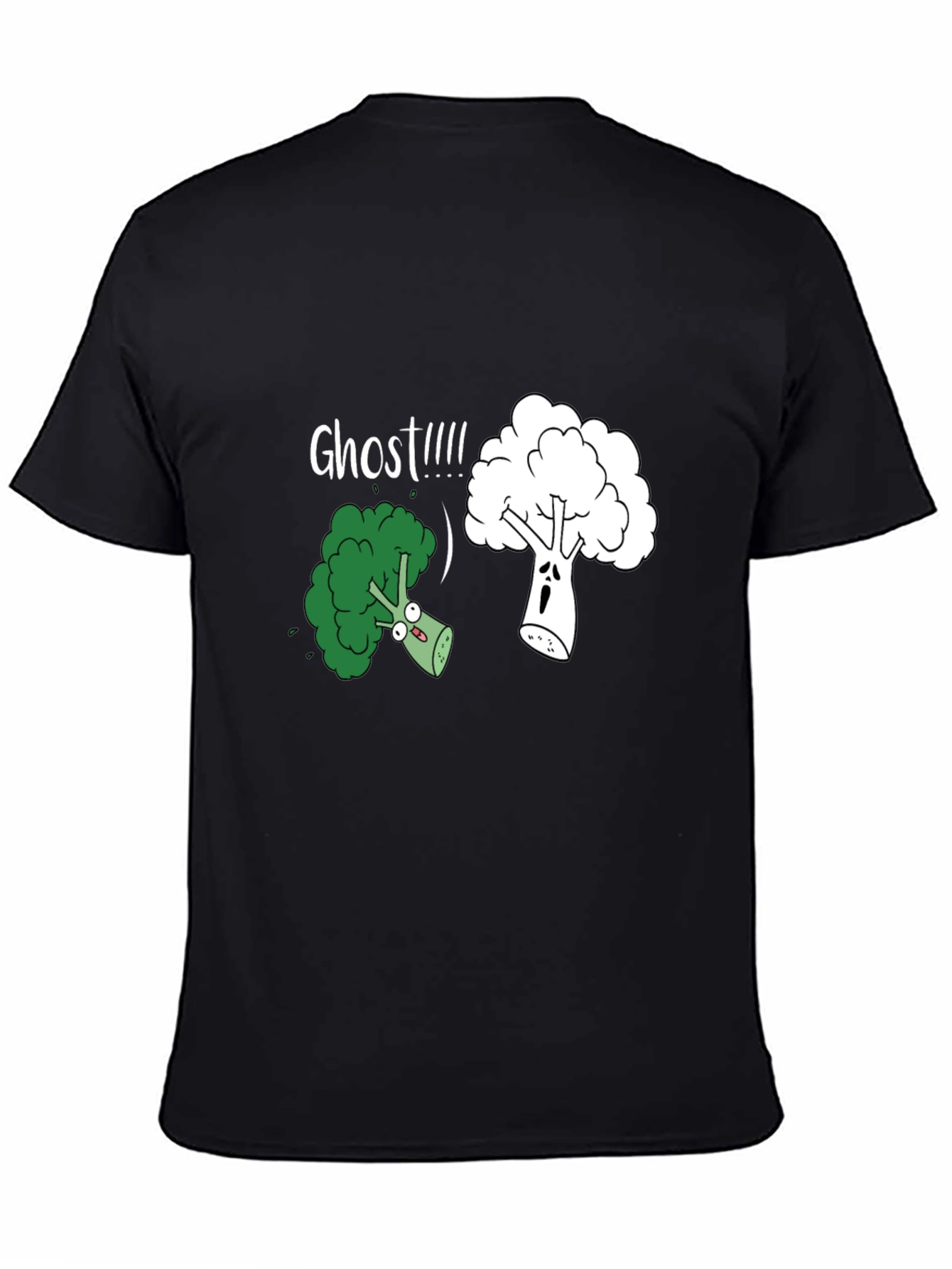 Broccoli Ghost Funny Graphic T-Shirt