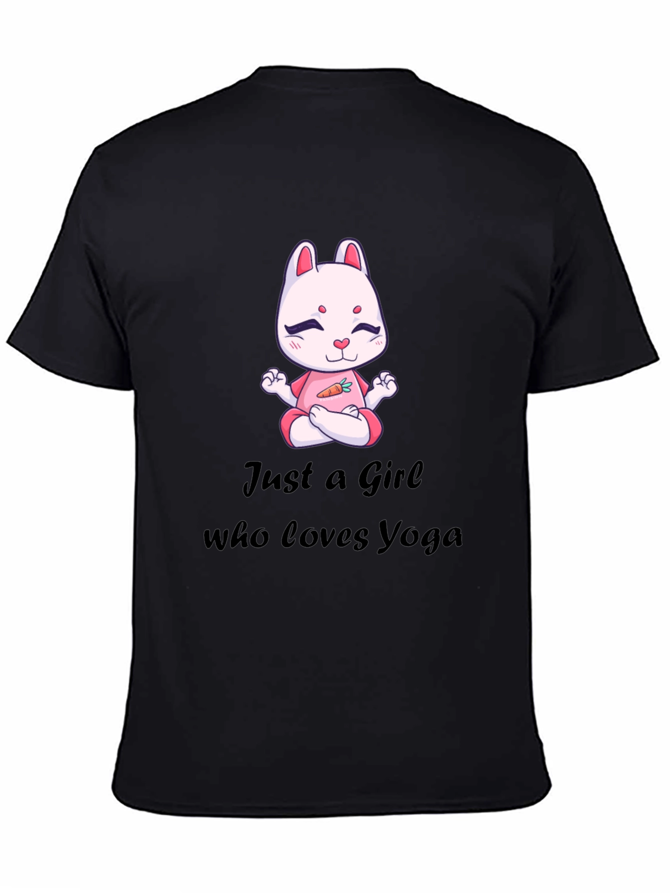 Yoga Loving Girls Tee - Rabbit Meditation Design