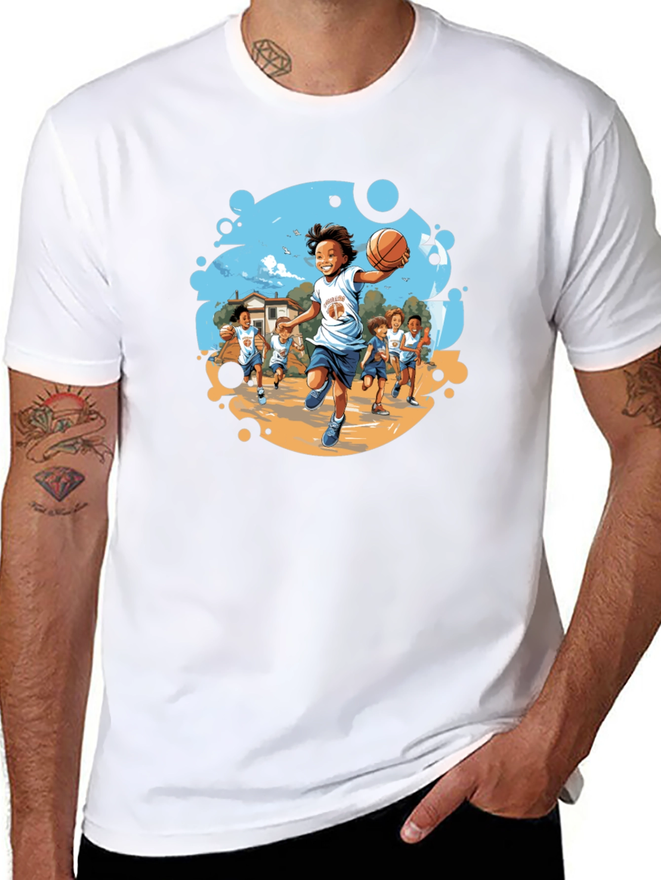 Basketball Kids T-Shirt - Team Graphic Tee