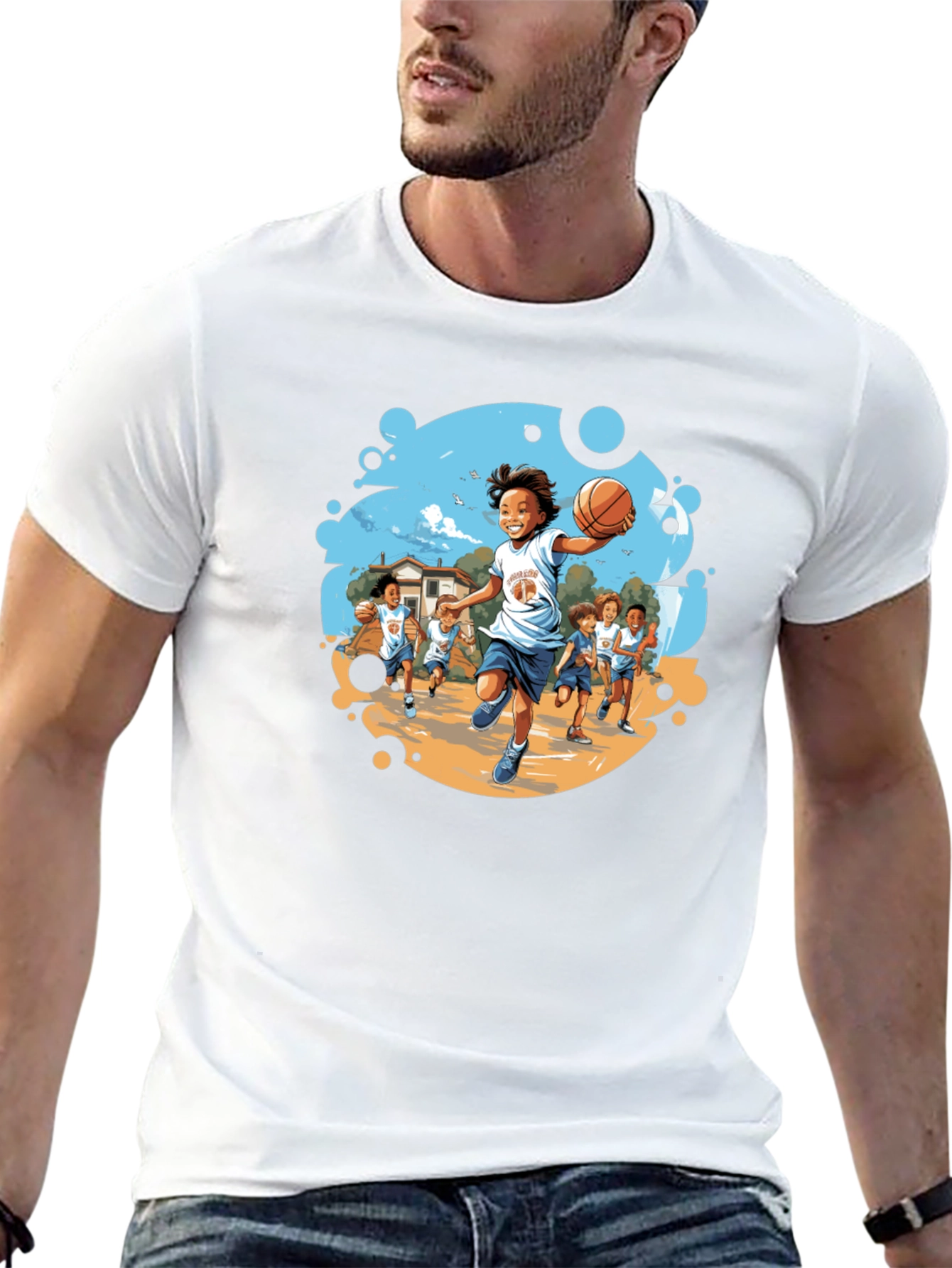 Basketball Kids T-Shirt - Team Graphic Tee