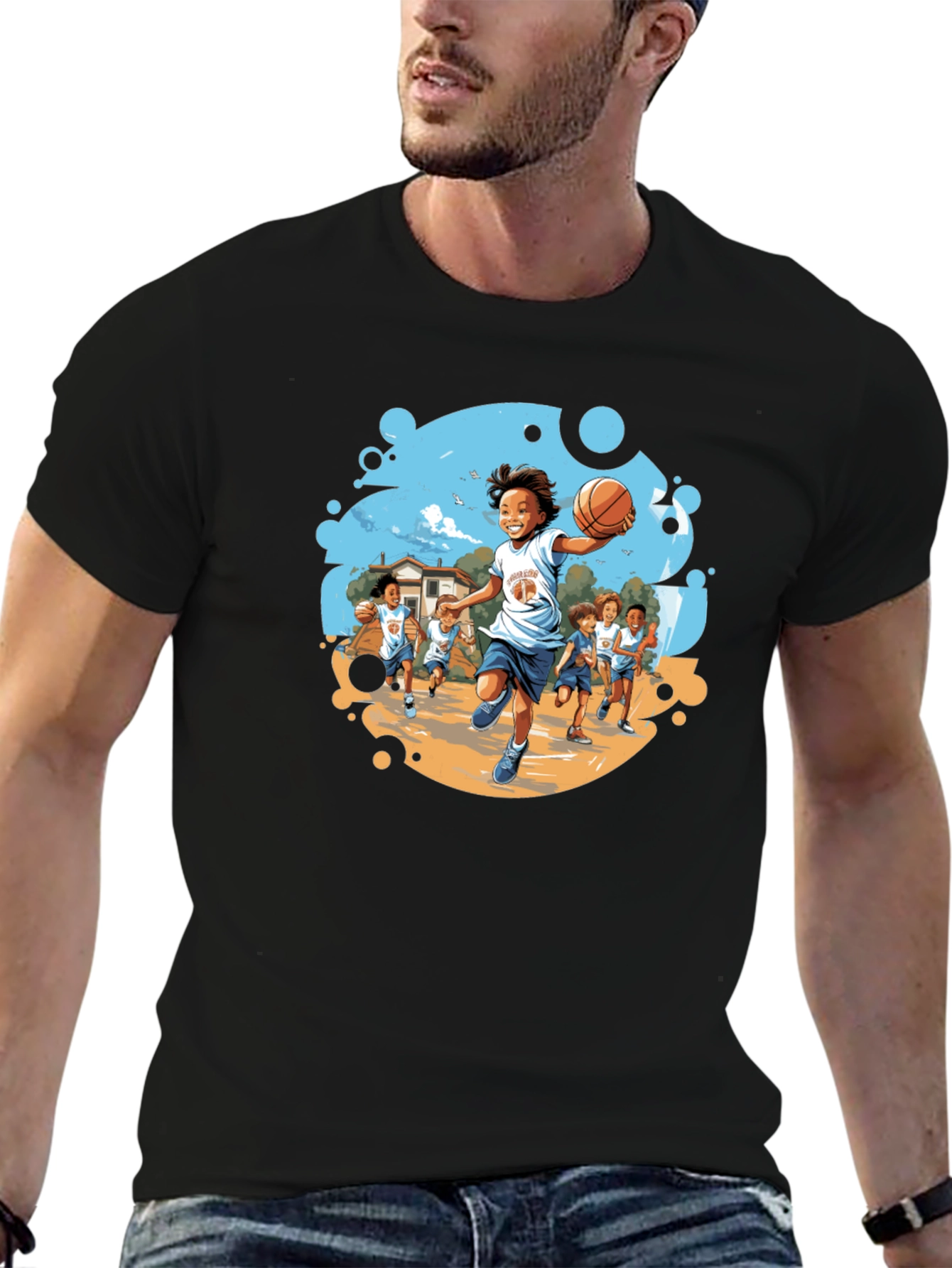 Basketball Kids T-Shirt - Team Graphic Tee