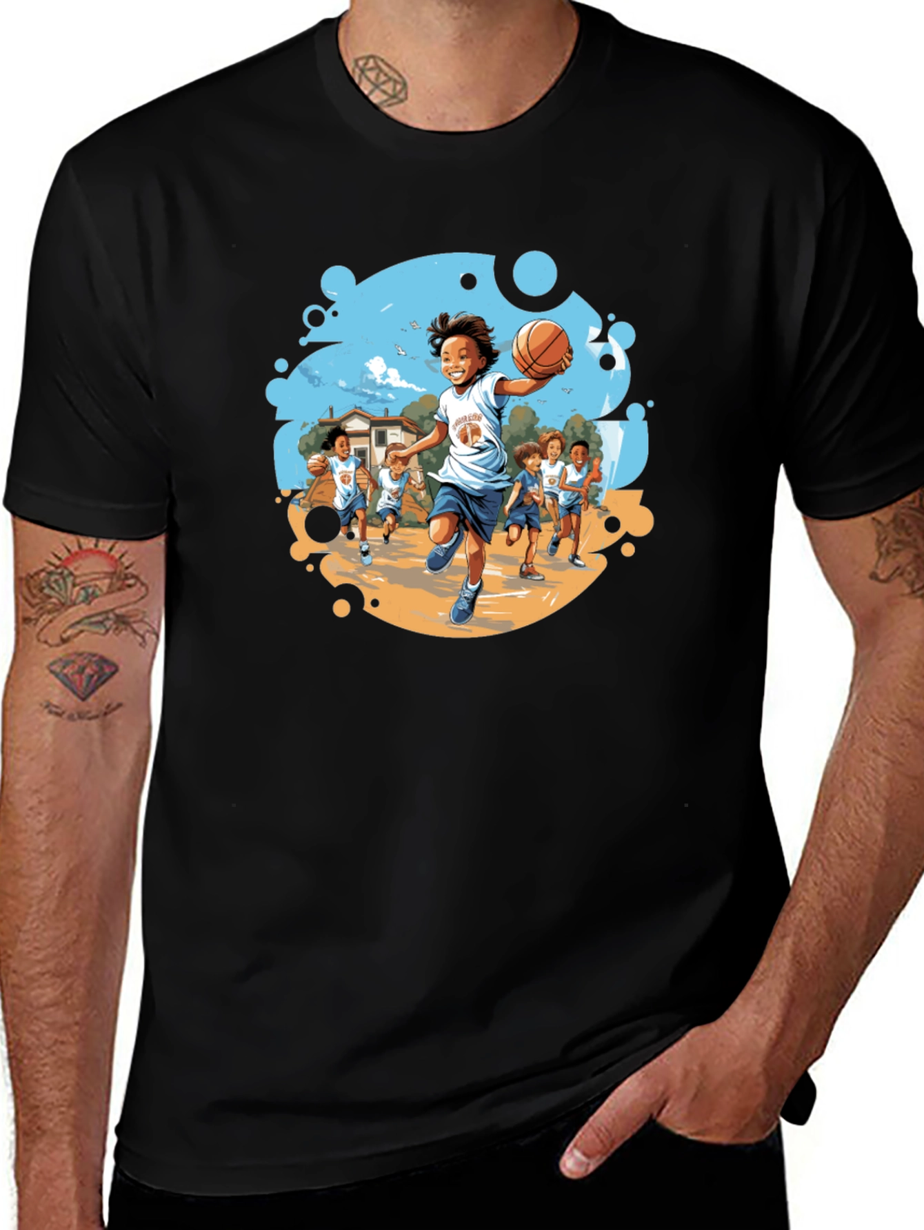 Basketball Kids T-Shirt - Team Graphic Tee