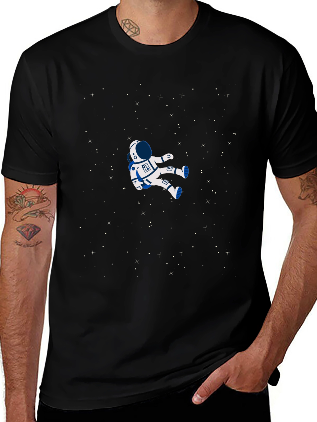 Astronaut in Space Graphic T-Shirt